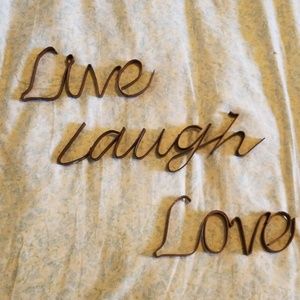 Live. Laugh, love home decor